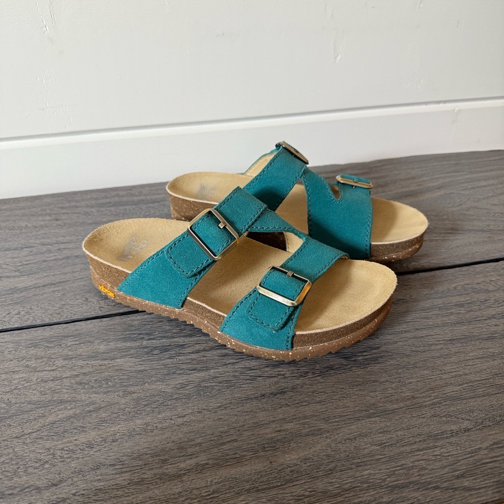 Dansko Dayna Suede Double Buckle Slide - 37